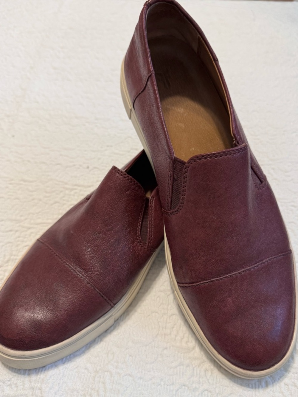 Frye Women’s Slip-On Casual Sneakers in Burgundy